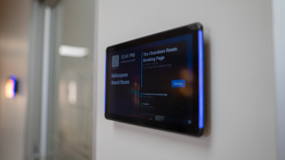 Mafunyane Board Room digital booking display